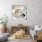 Gray Paint Abstract with Gold by Kat Papa on GIANT ART - abstract gray