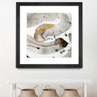 Gray Paint Abstract with Gold by Kat Papa on GIANT ART - abstract gray