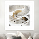 Gray Paint Abstract with Gold by Kat Papa on GIANT ART - abstract gray