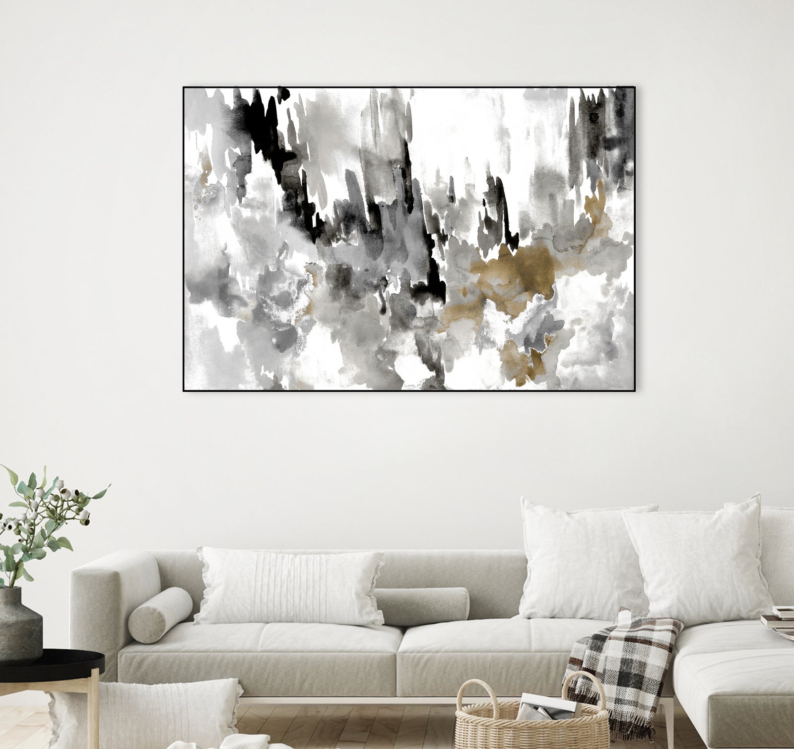 Neutral Splatter by Kat Papa on GIANT ART - abstract neutral