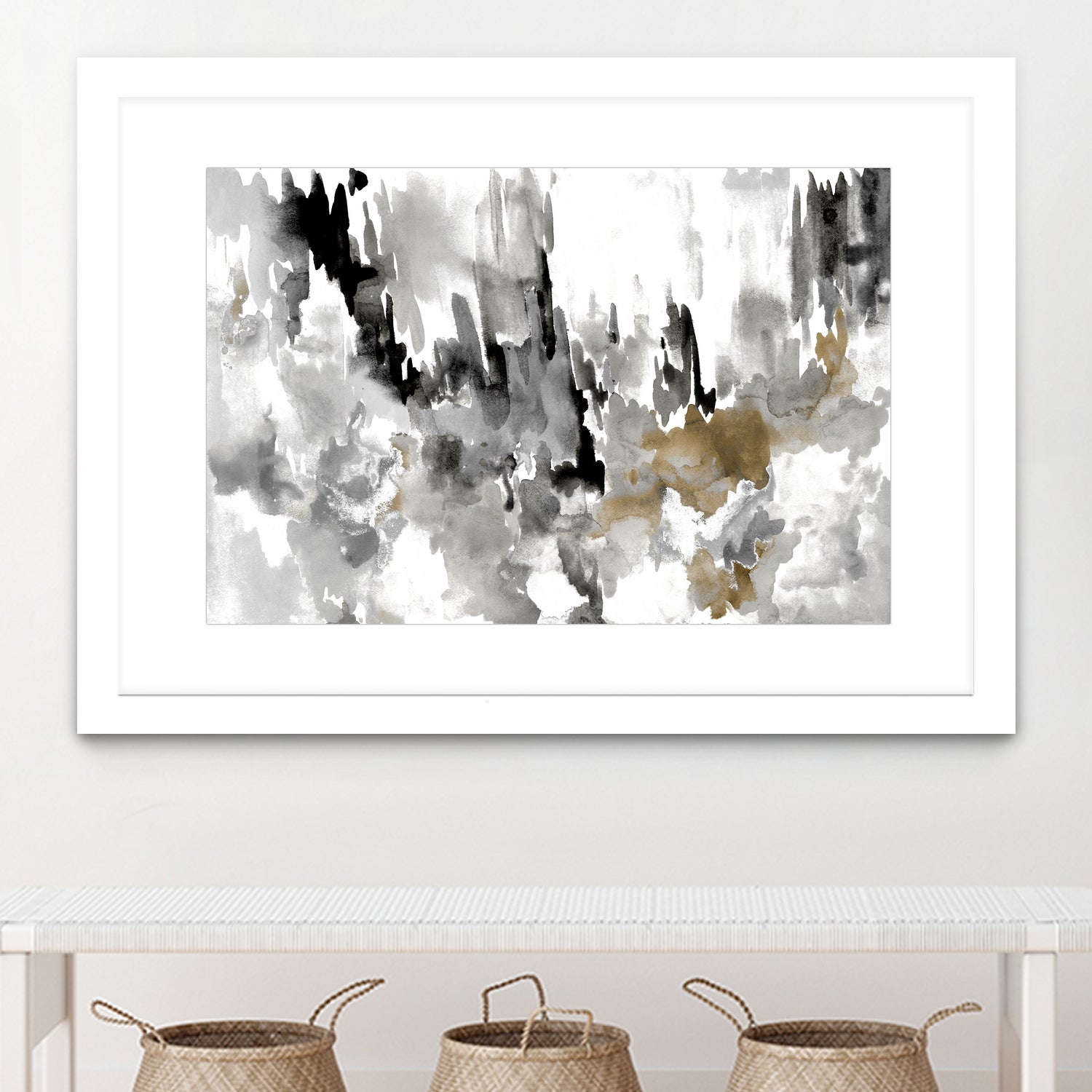 Neutral Splatter by Kat Papa on GIANT ART - abstract neutral