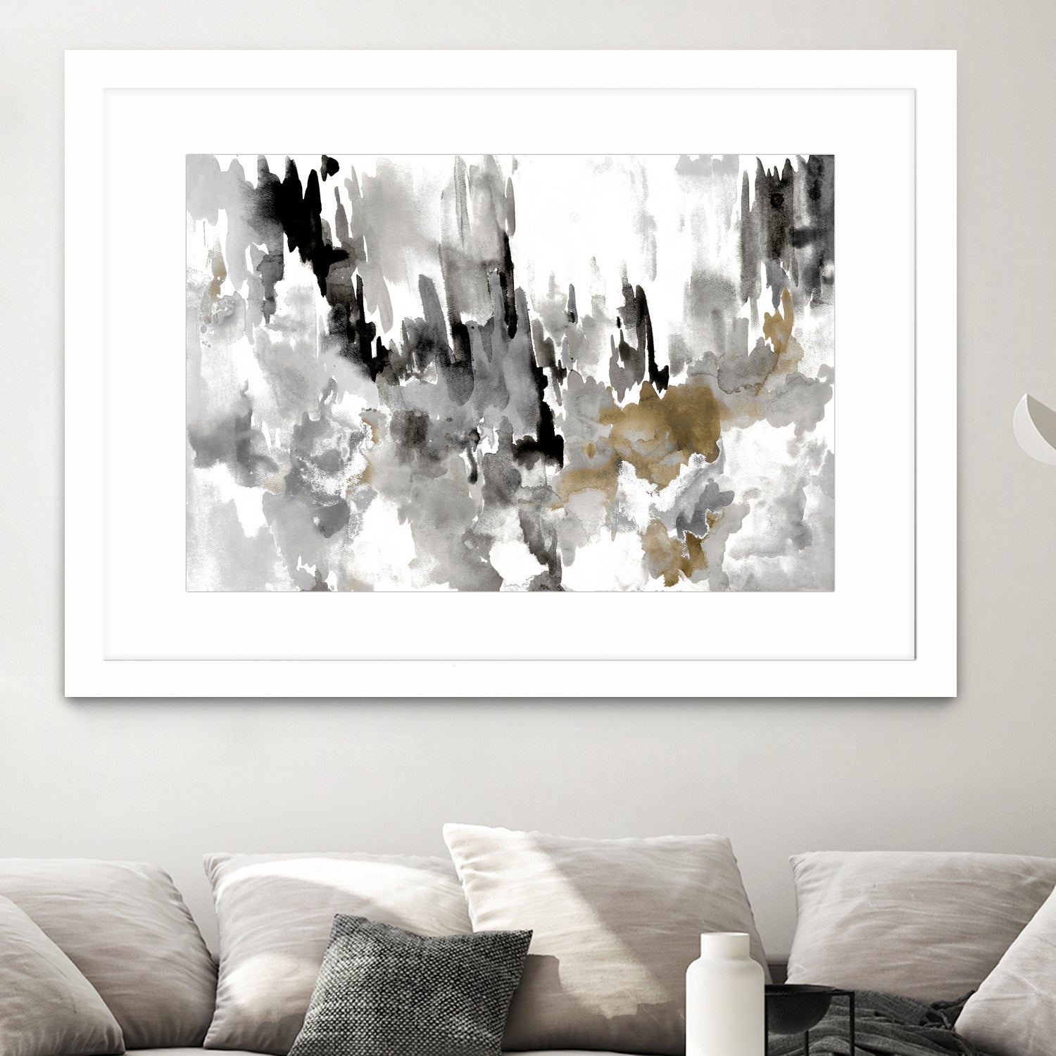 Neutral Splatter by Kat Papa on GIANT ART - abstract neutral