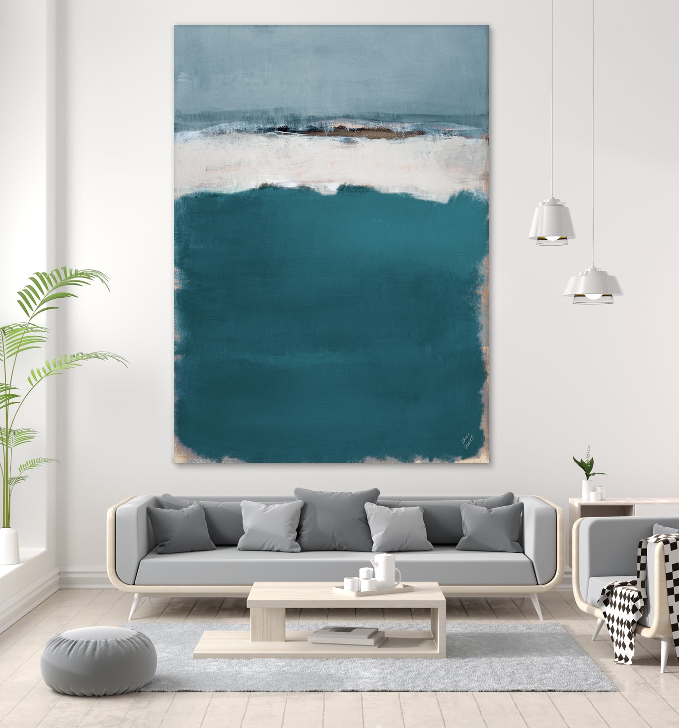 Deep Blue Sea Abstract by Lanie Loreth on GIANT ART - abstract deep