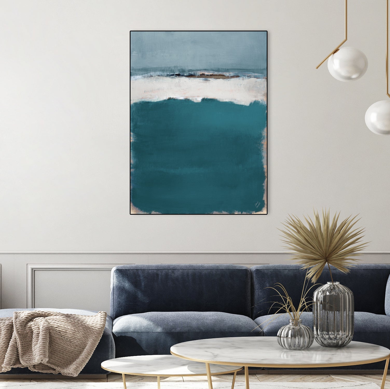 Deep Blue Sea Abstract by Lanie Loreth on GIANT ART - abstract deep