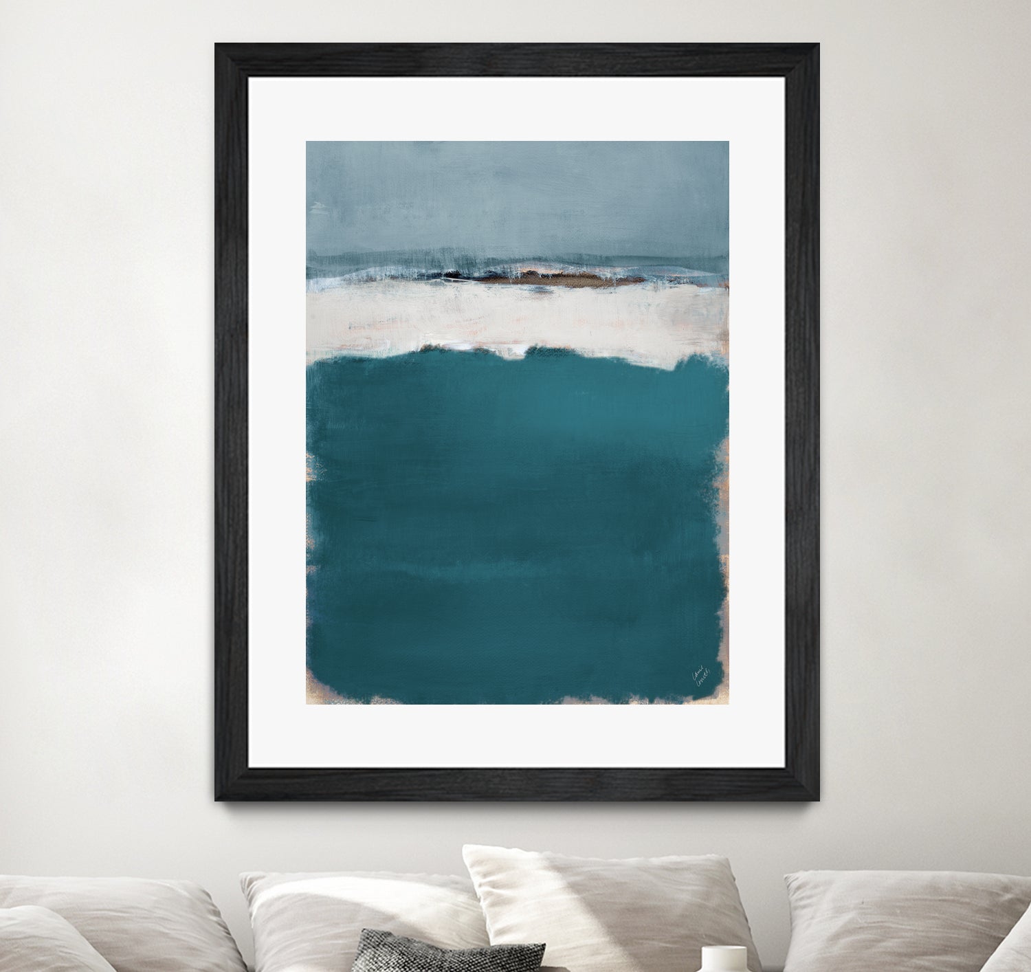 Deep Blue Sea Abstract by Lanie Loreth on GIANT ART - abstract deep