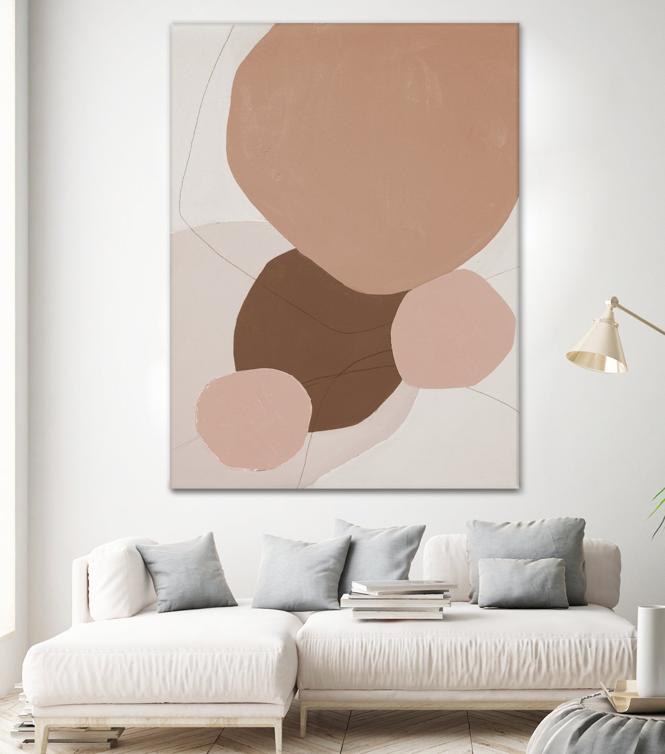 Fresh Shapes In Brown by Patricia Pinto on GIANT ART - abstract abstract