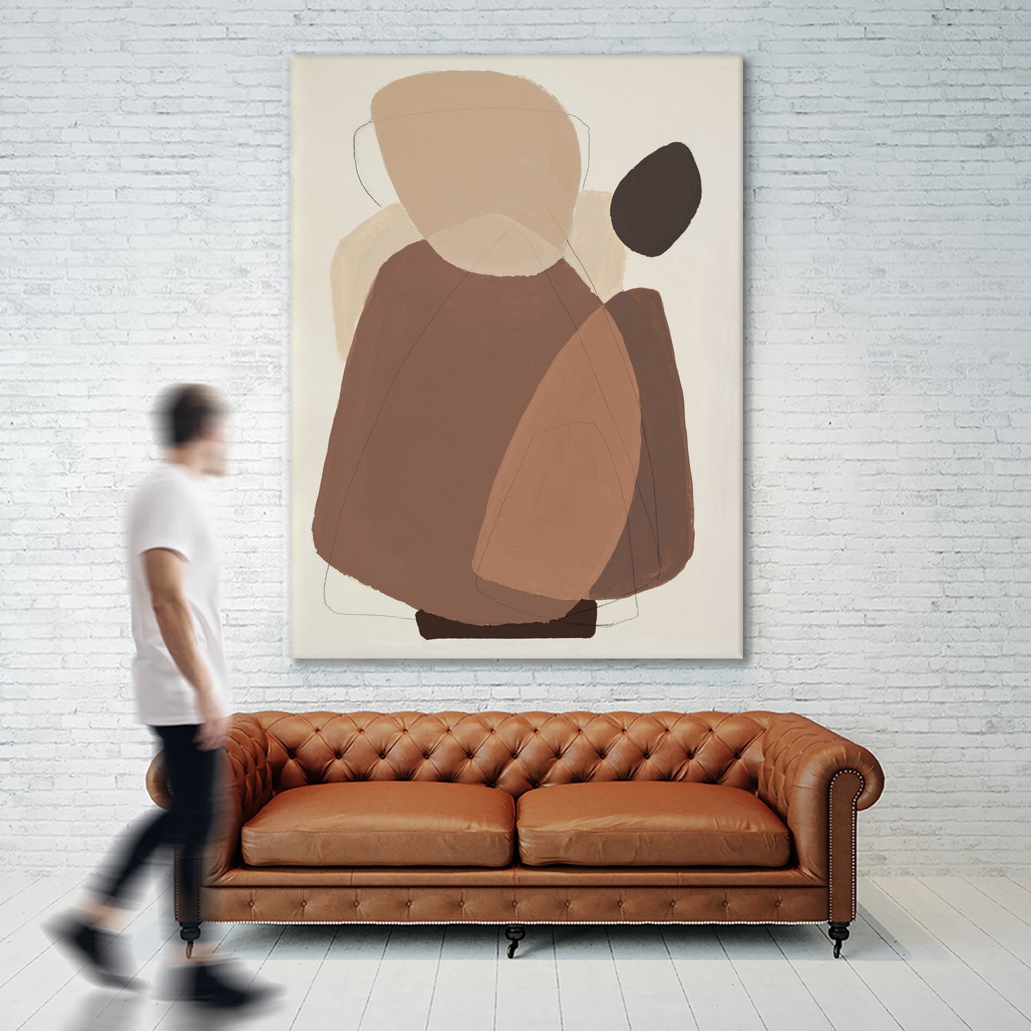 Midcentury In Brown II by Patricia Pinto on GIANT ART - abstract abstract