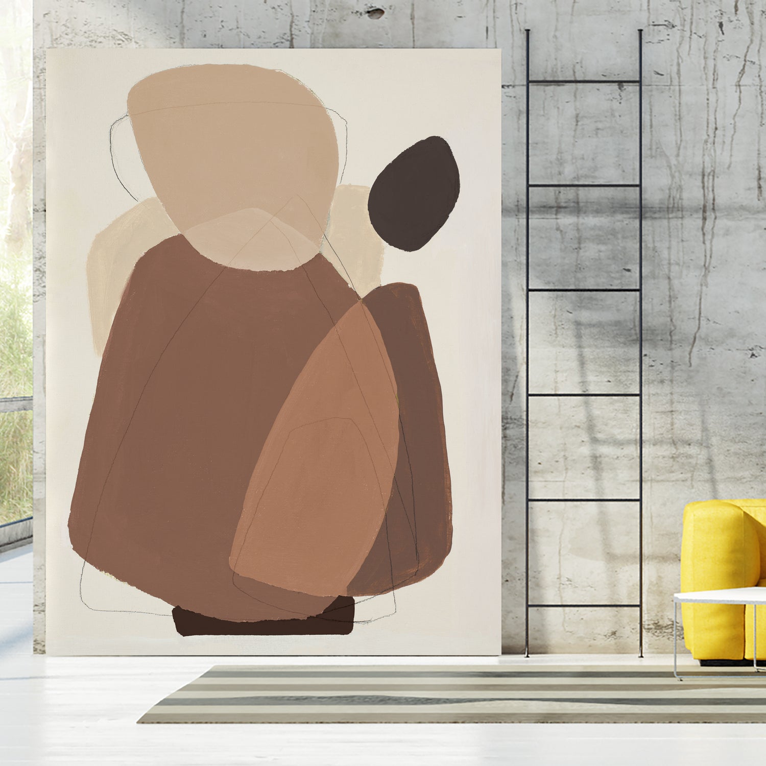 Midcentury In Brown II by Patricia Pinto on GIANT ART - abstract abstract