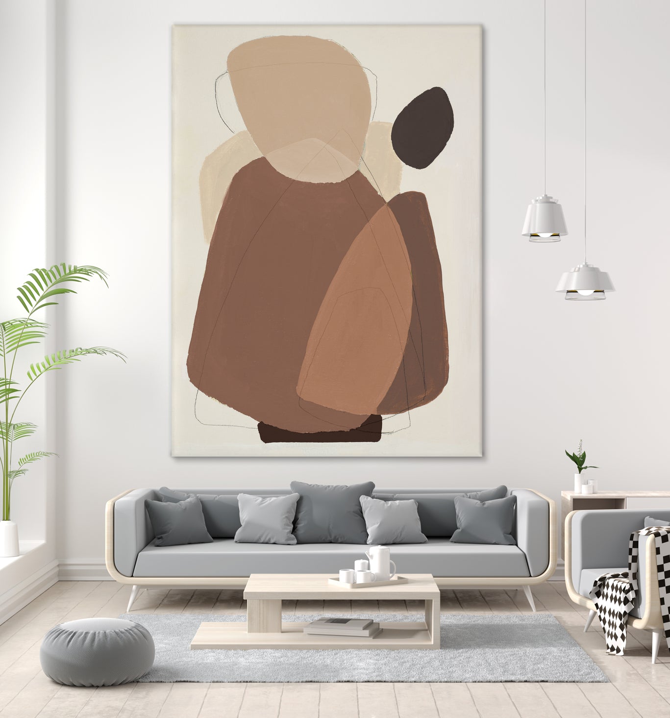 Midcentury In Brown II by Patricia Pinto on GIANT ART - abstract abstract