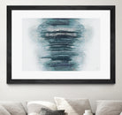 Teal with Silver Woods on White by Roberto Gonzalez on GIANT ART - abstract teal