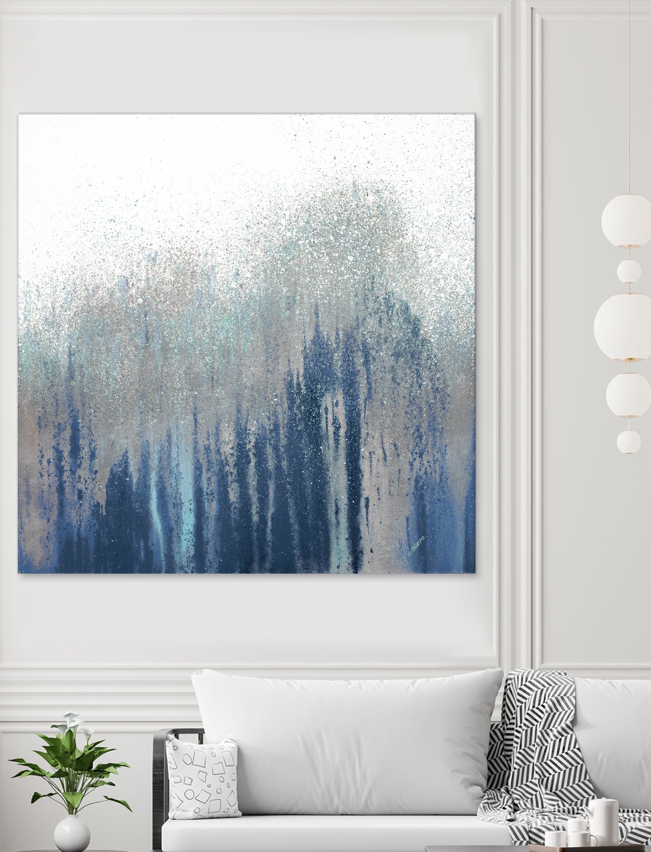 Teal Woods by Roberto Gonzalez on GIANT ART - abstract abstract