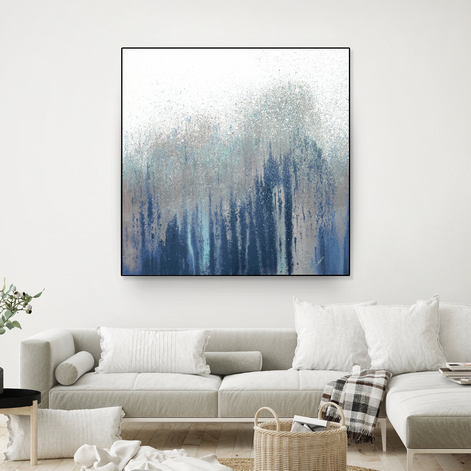 Teal Woods by Roberto Gonzalez on GIANT ART - abstract abstract