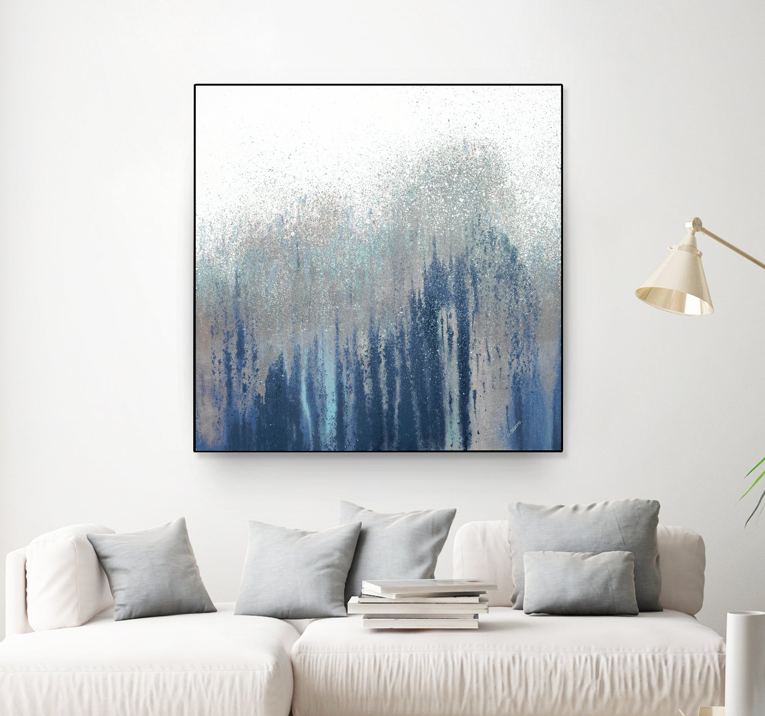 Teal Woods by Roberto Gonzalez on GIANT ART - abstract abstract