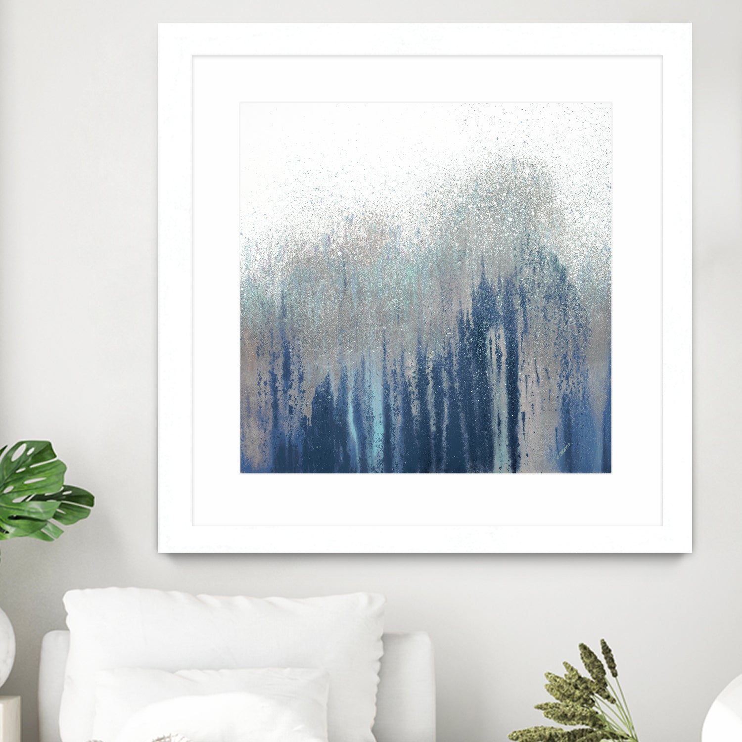 Teal Woods by Roberto Gonzalez on GIANT ART - abstract abstract