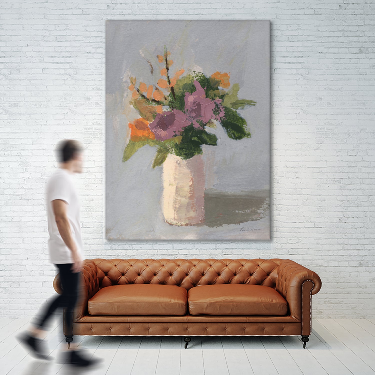 Fall Floral by Pamela Munger on GIANT ART - grey botanical