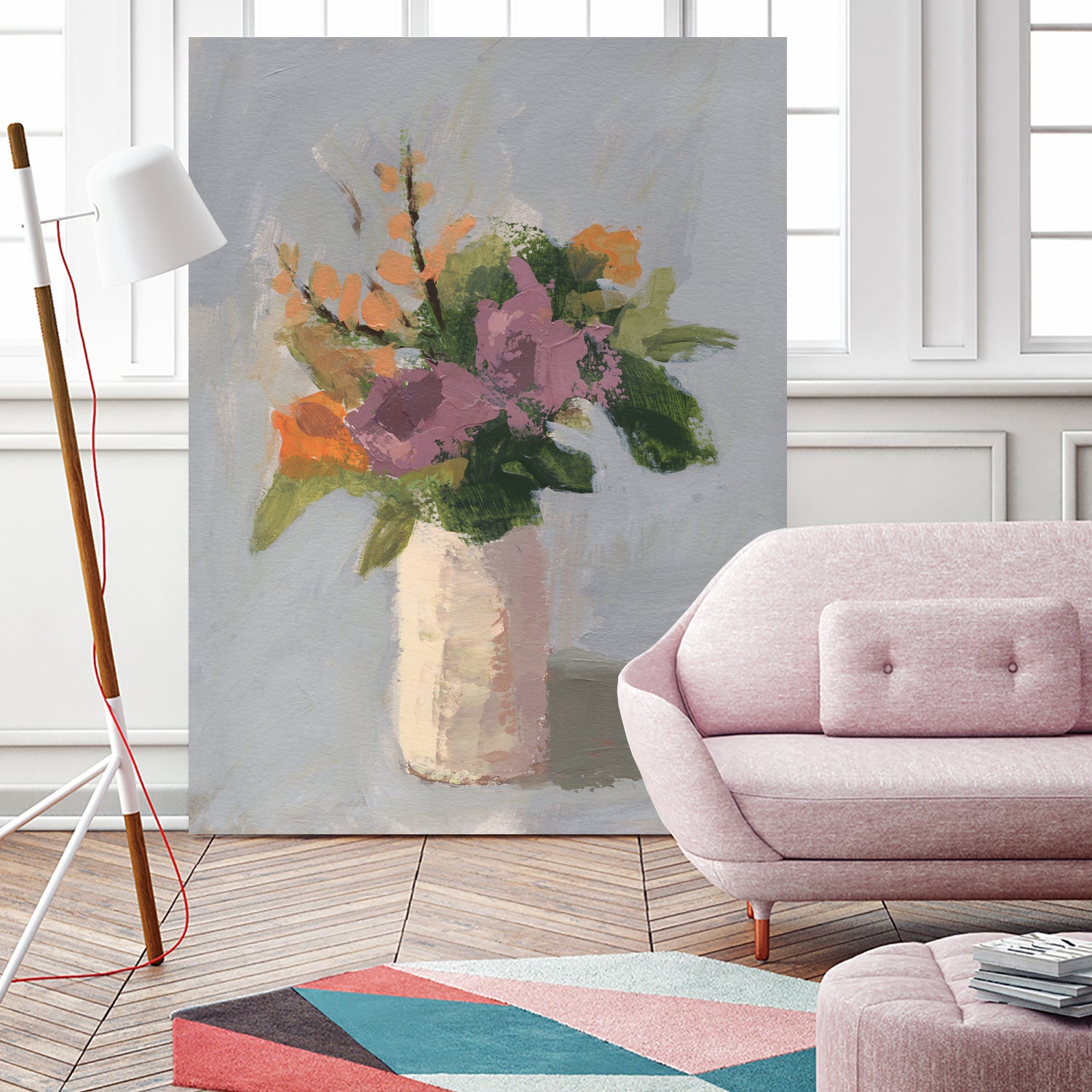 Fall Floral by Pamela Munger on GIANT ART - grey botanical