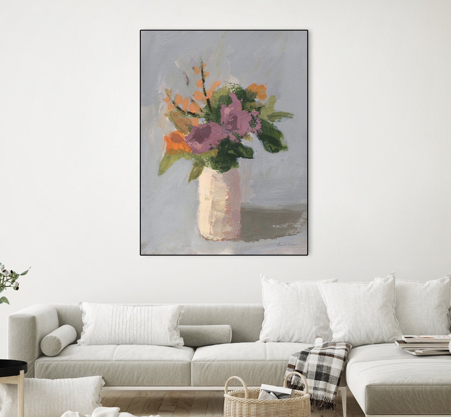 Fall Floral by Pamela Munger on GIANT ART - grey botanical