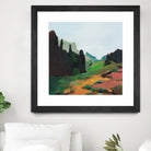 Green Alpine Meadow by Julie Denise on GIANT ART -  abstract 