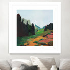 Green Alpine Meadow by Julie Denise on GIANT ART -  abstract 