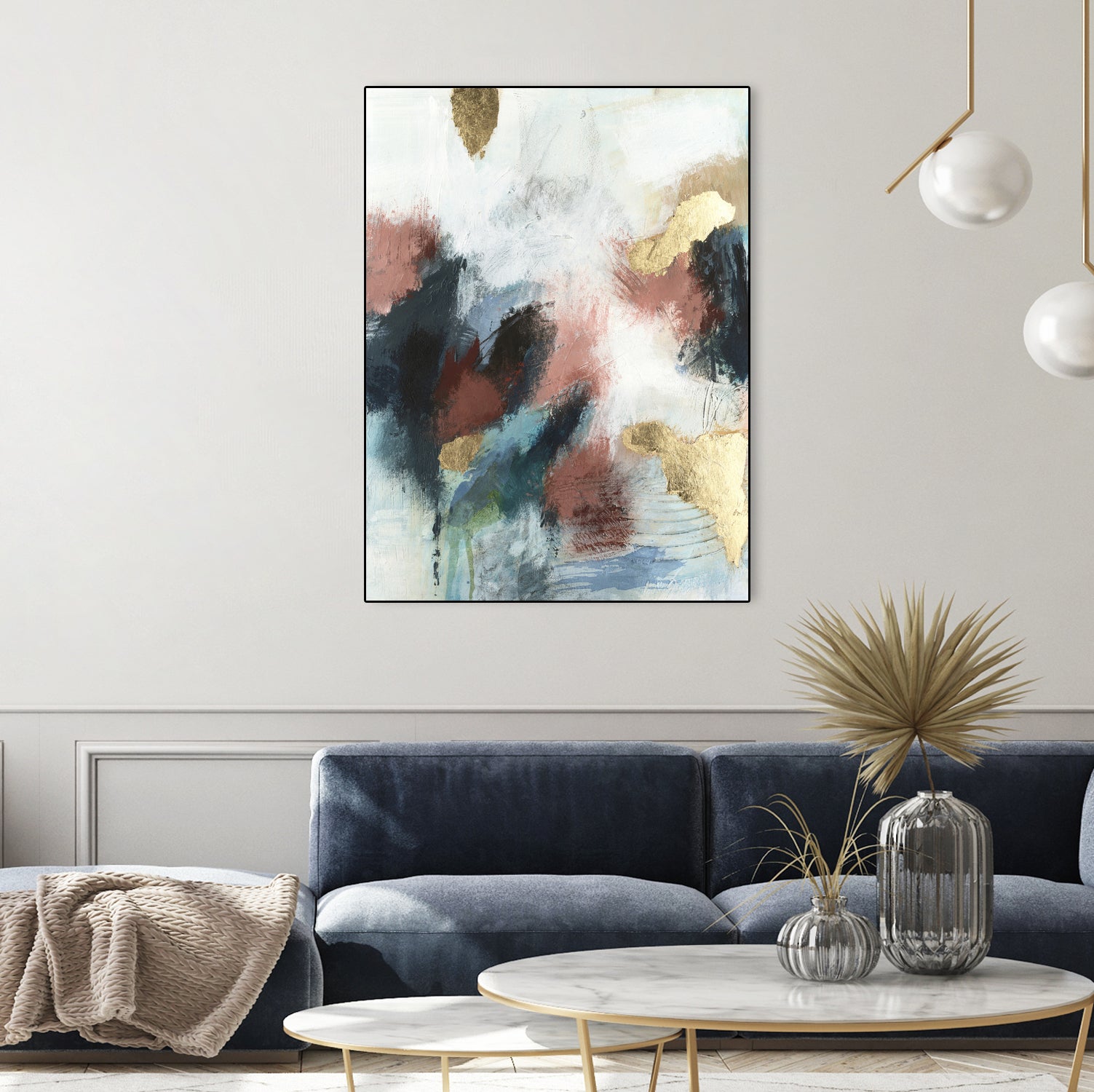 Gold Farallon I by Victoria Barnes on GIANT ART - abstract geometrics abstract