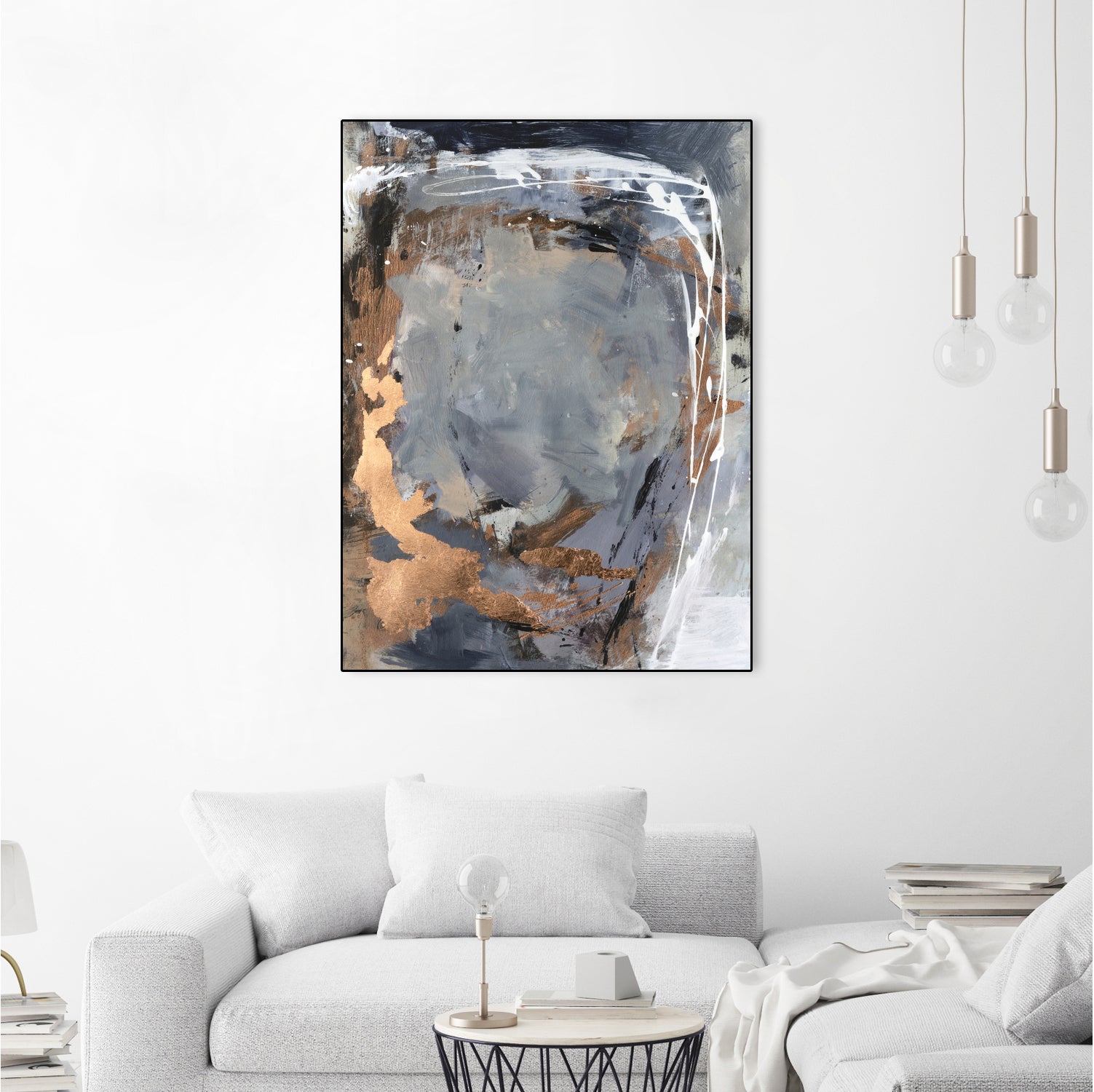 Copper Crested Twilight  I by Victoria Barnes on GIANT ART - abstract geometrics abstract