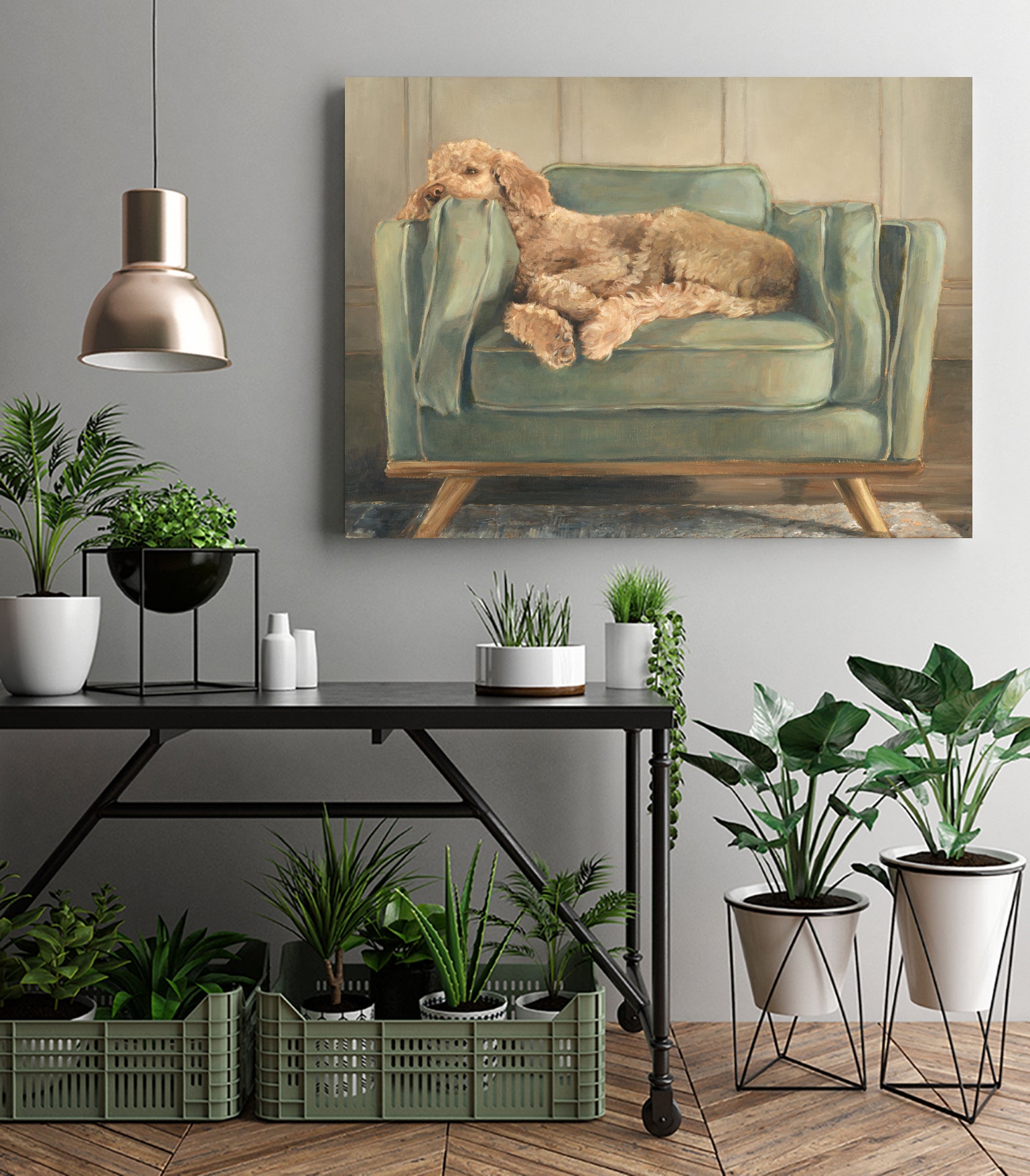 Traditional Canine Portrait I by Walker Noble on GIANT ART - animal