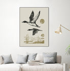 Lake Meditation ll by Victoria Barnes on GIANT ART - animals nature birds