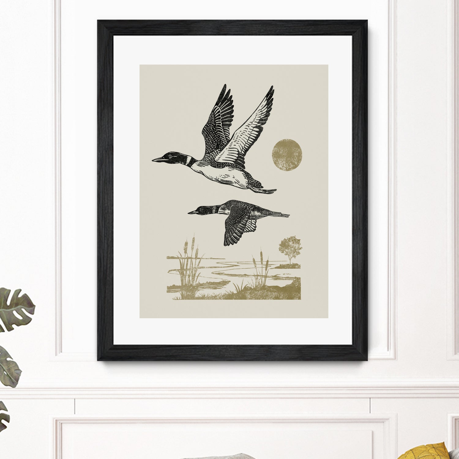 Lake Meditation ll by Victoria Barnes on GIANT ART - animals nature birds