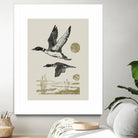 Lake Meditation ll by Victoria Barnes on GIANT ART - animals nature birds