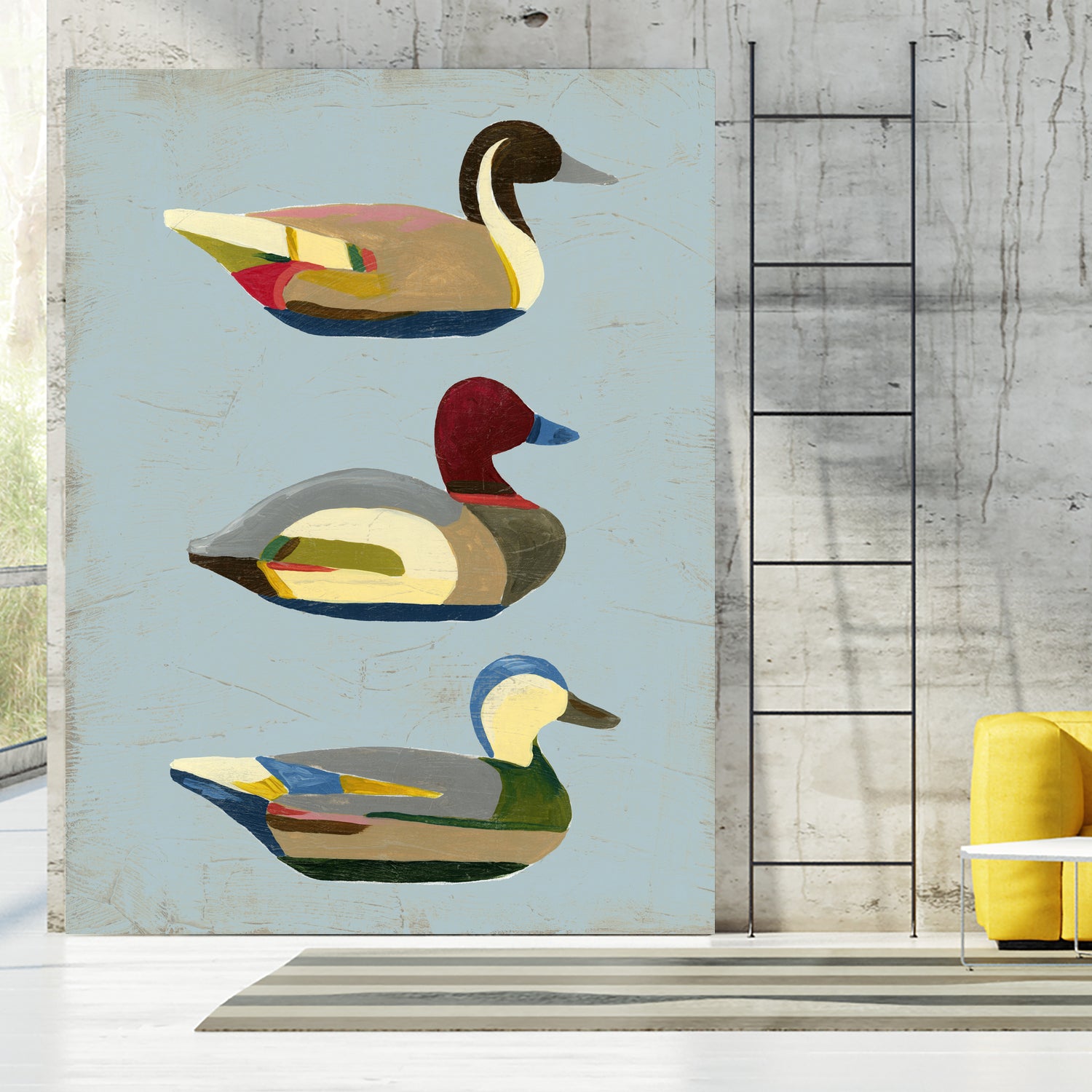 Decoy Ducks I by June Erica Vess on GIANT ART - animals nature birds