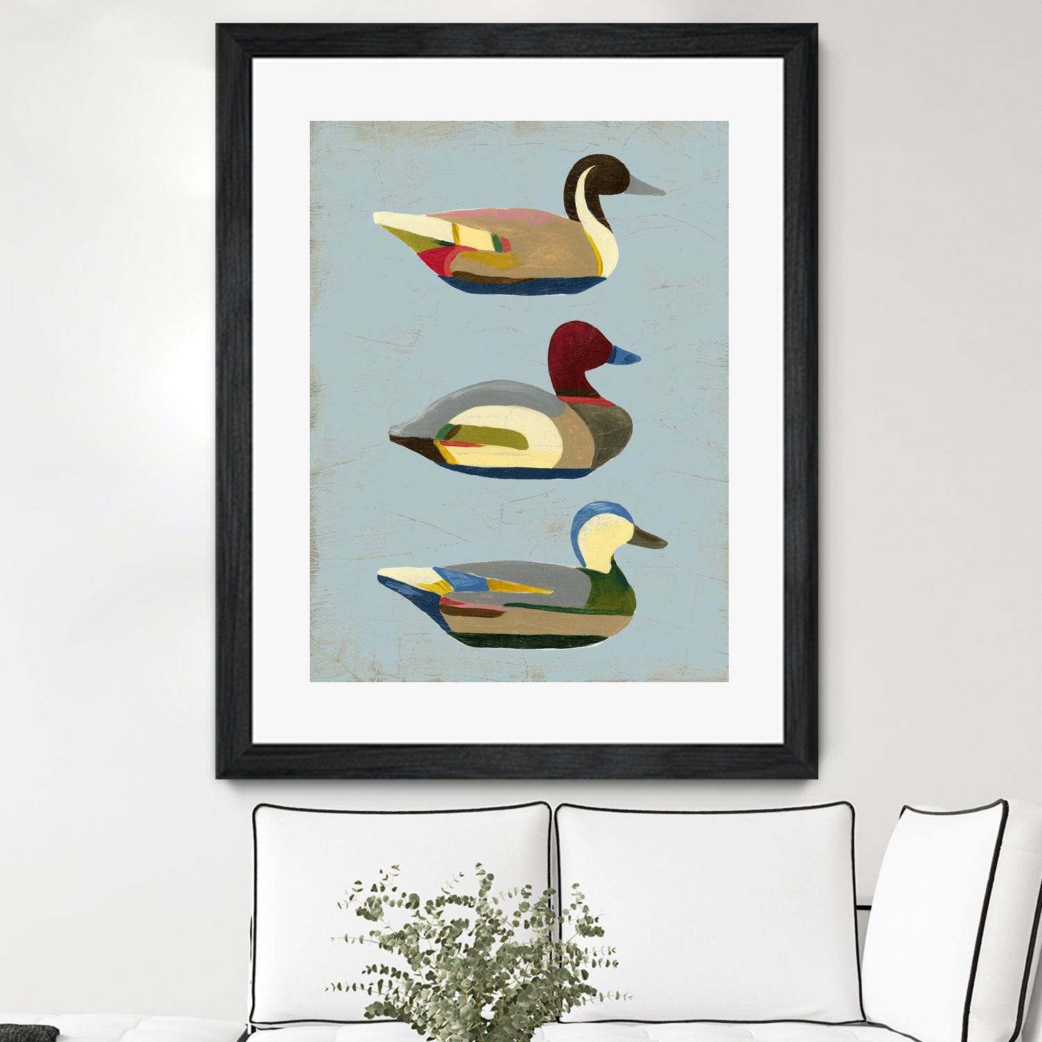 Decoy Ducks I by June Erica Vess on GIANT ART - animals nature birds