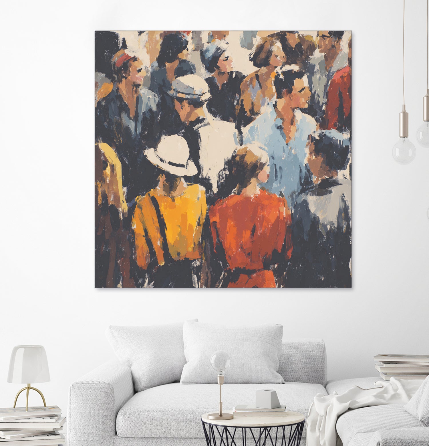 Faces in the Crowd I by Walker Noble on GIANT ART - figurative fashion other