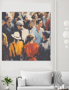 Faces in the Crowd I by Walker Noble on GIANT ART - figurative fashion other