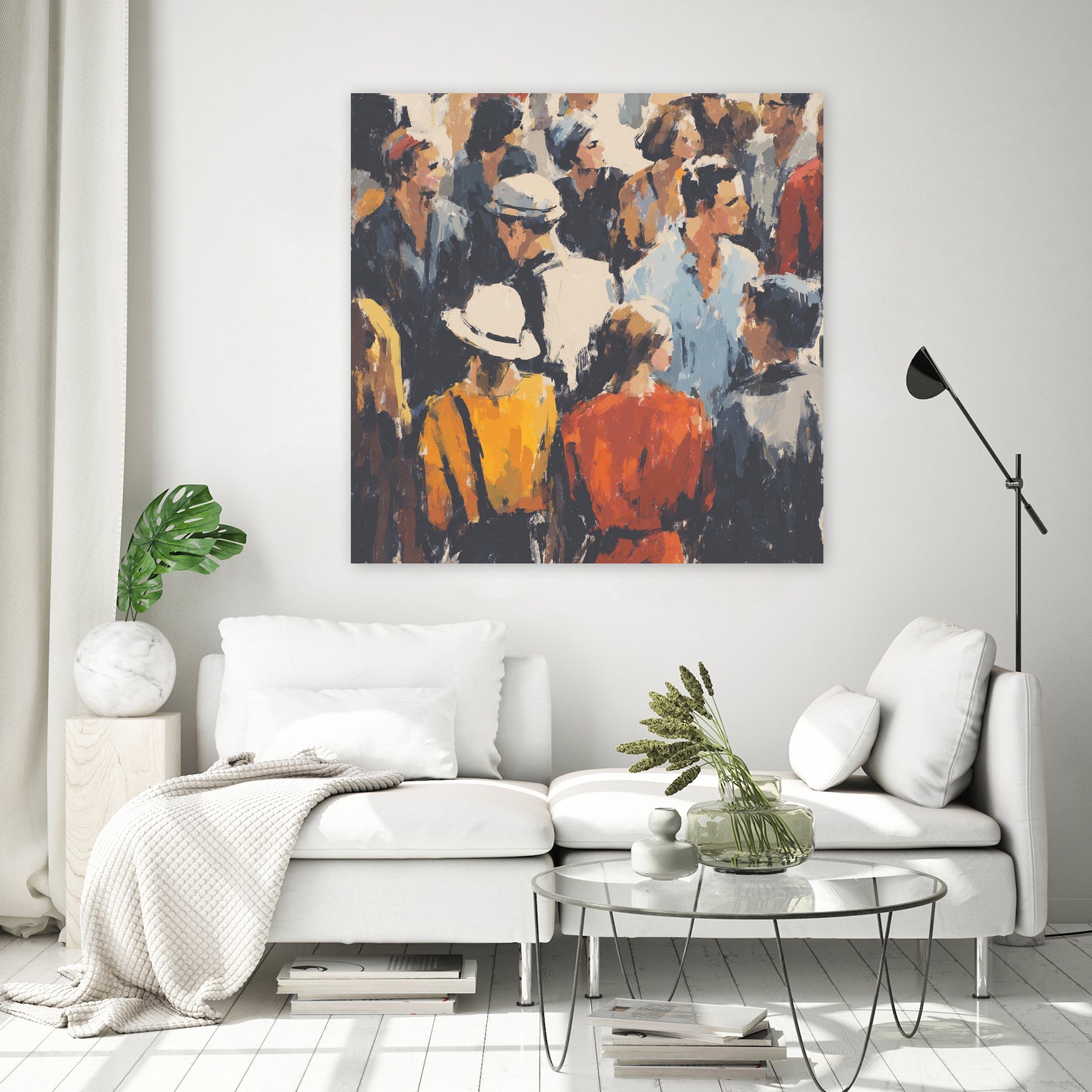 Faces in the Crowd I by Walker Noble on GIANT ART - figurative fashion other