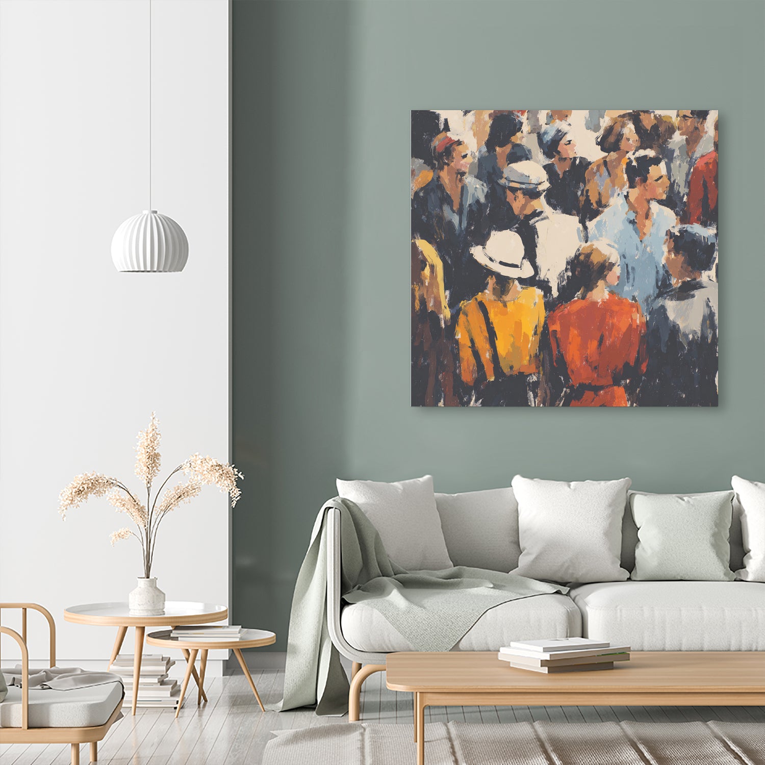 Faces in the Crowd I by Walker Noble on GIANT ART - figurative fashion other