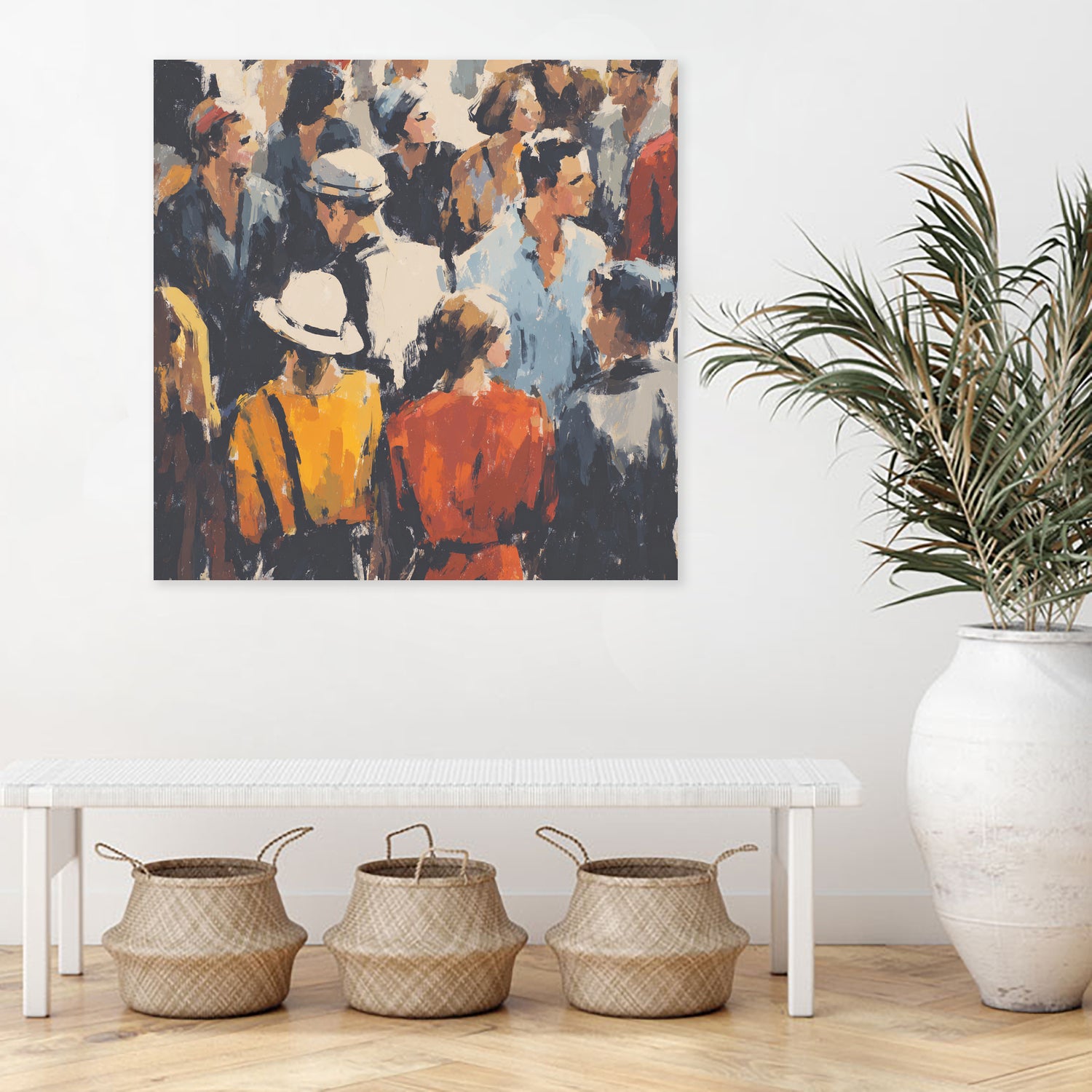 Faces in the Crowd I by Walker Noble on GIANT ART - figurative fashion other