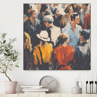 Faces in the Crowd I by Walker Noble on GIANT ART - figurative fashion other