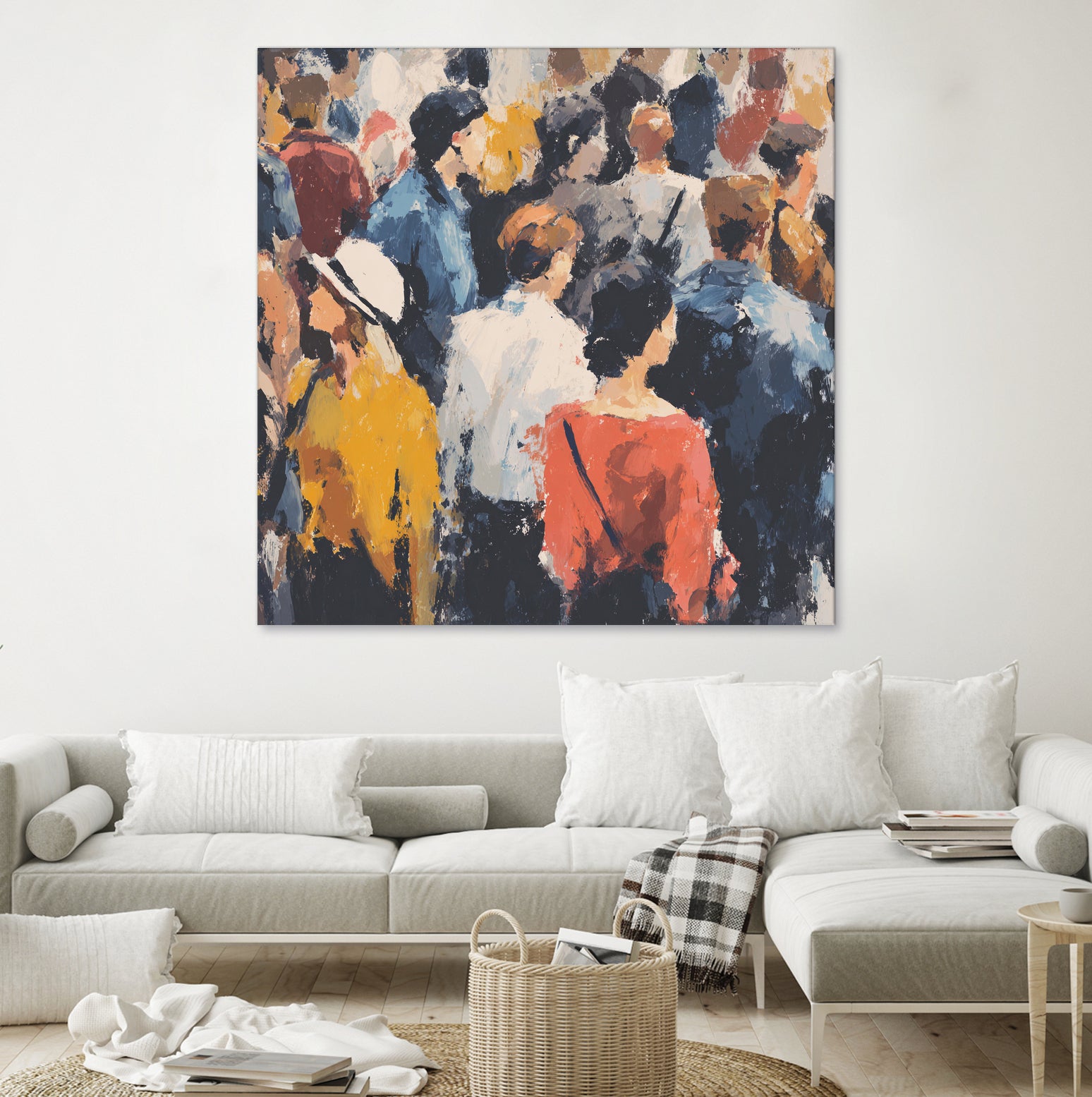 Faces in the Crowd II by Walker Noble on GIANT ART - figurative fashion other