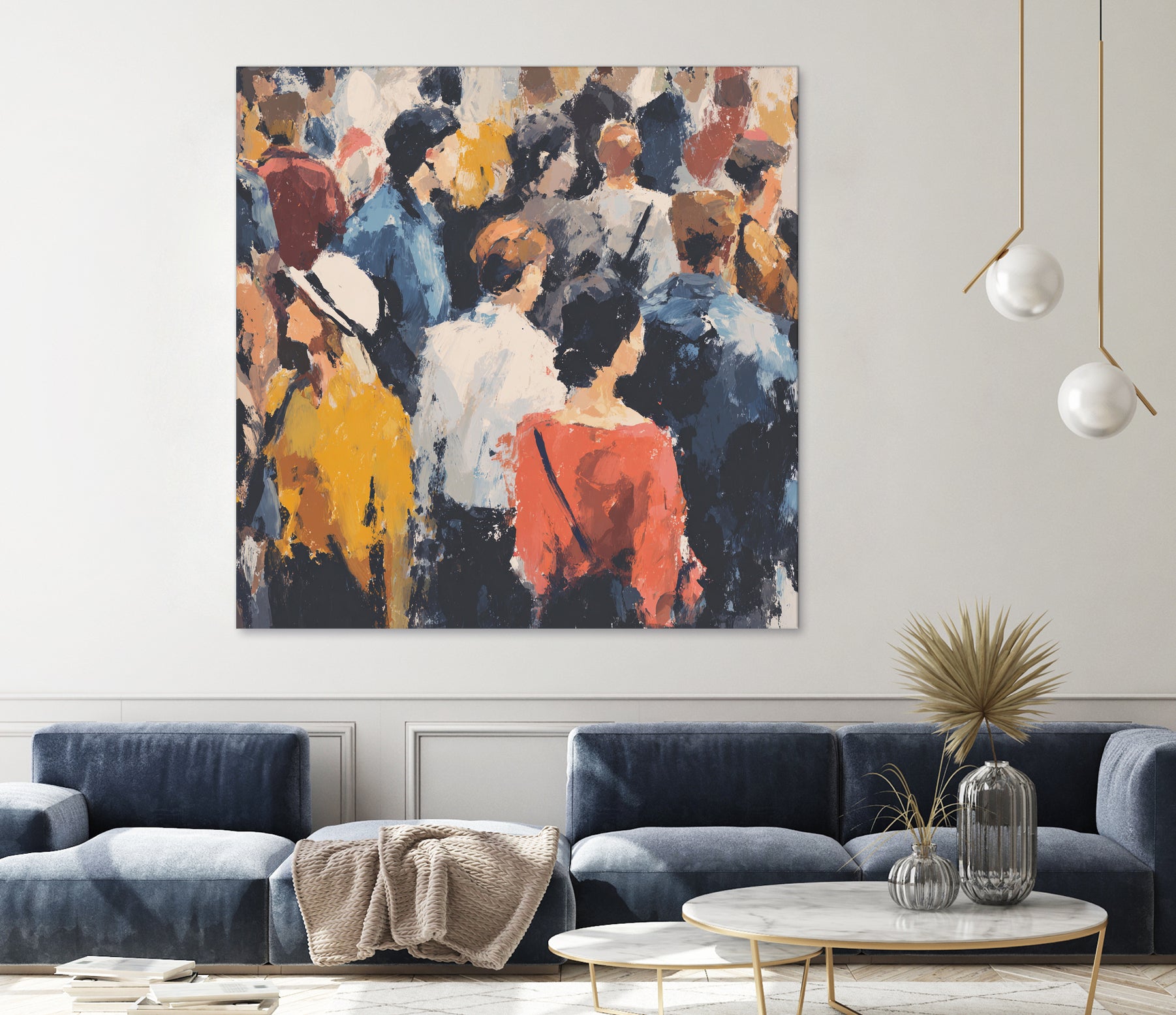 Faces in the Crowd II by Walker Noble on GIANT ART - figurative fashion other