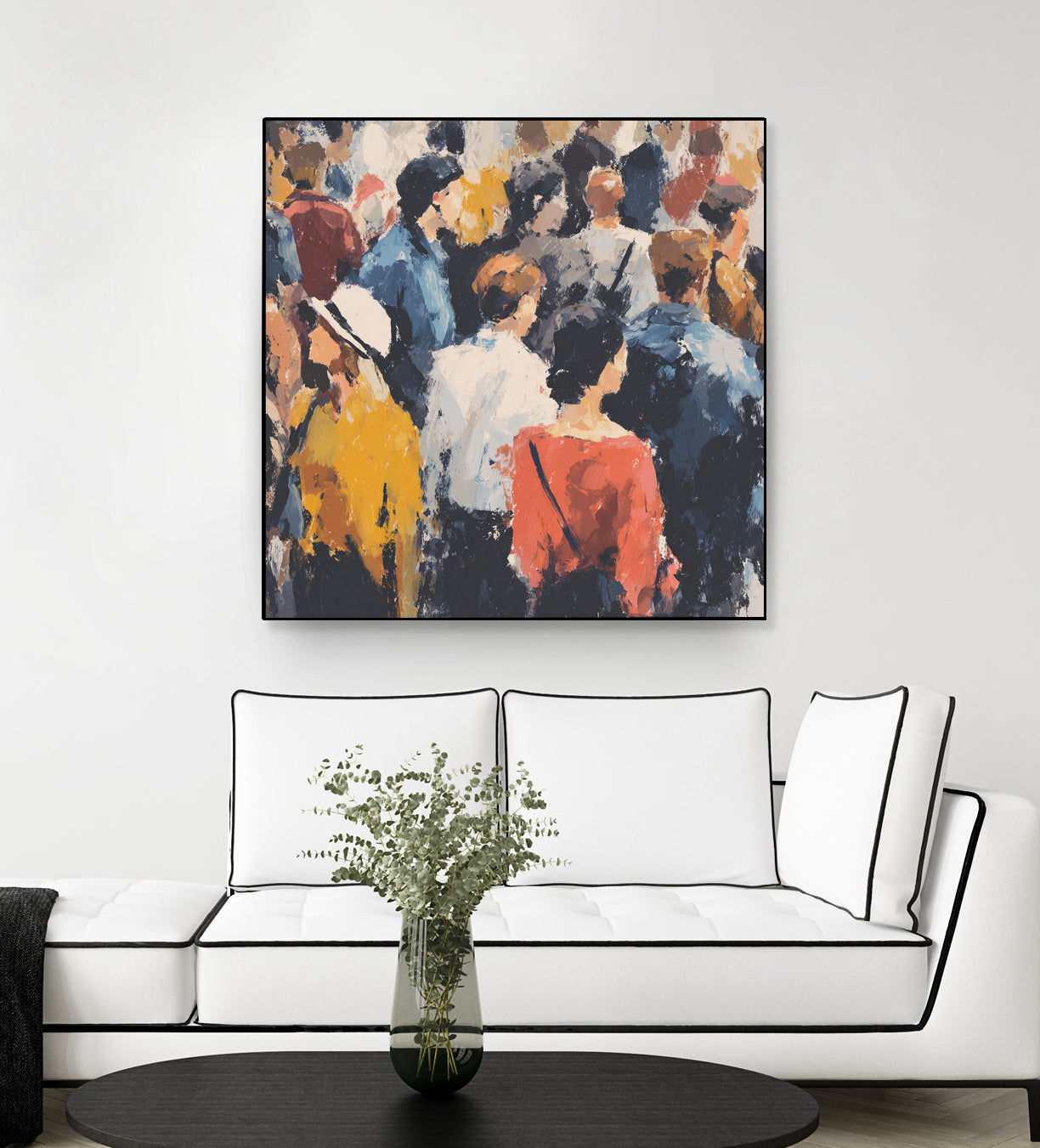 Faces in the Crowd II by Walker Noble on GIANT ART - figurative fashion other