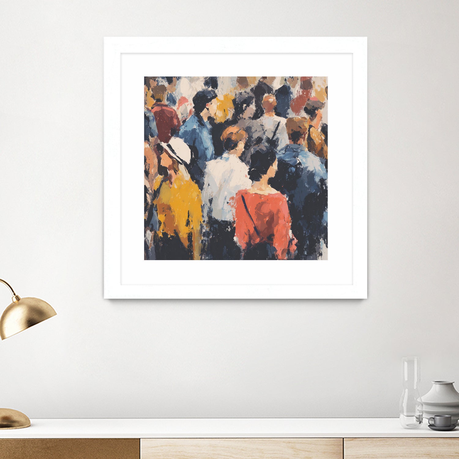 Faces in the Crowd II by Walker Noble on GIANT ART - figurative fashion other