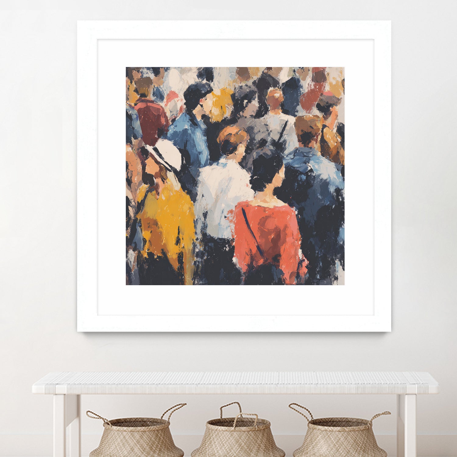 Faces in the Crowd II by Walker Noble on GIANT ART - figurative fashion other