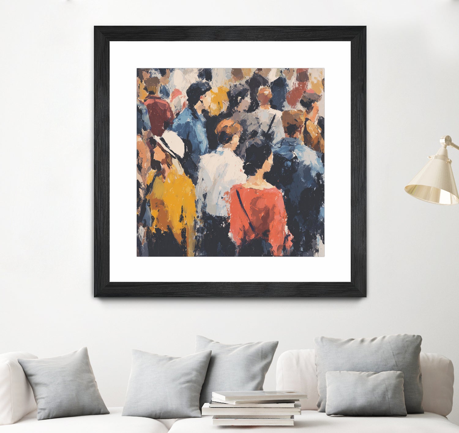 Faces in the Crowd II by Walker Noble on GIANT ART - figurative fashion other