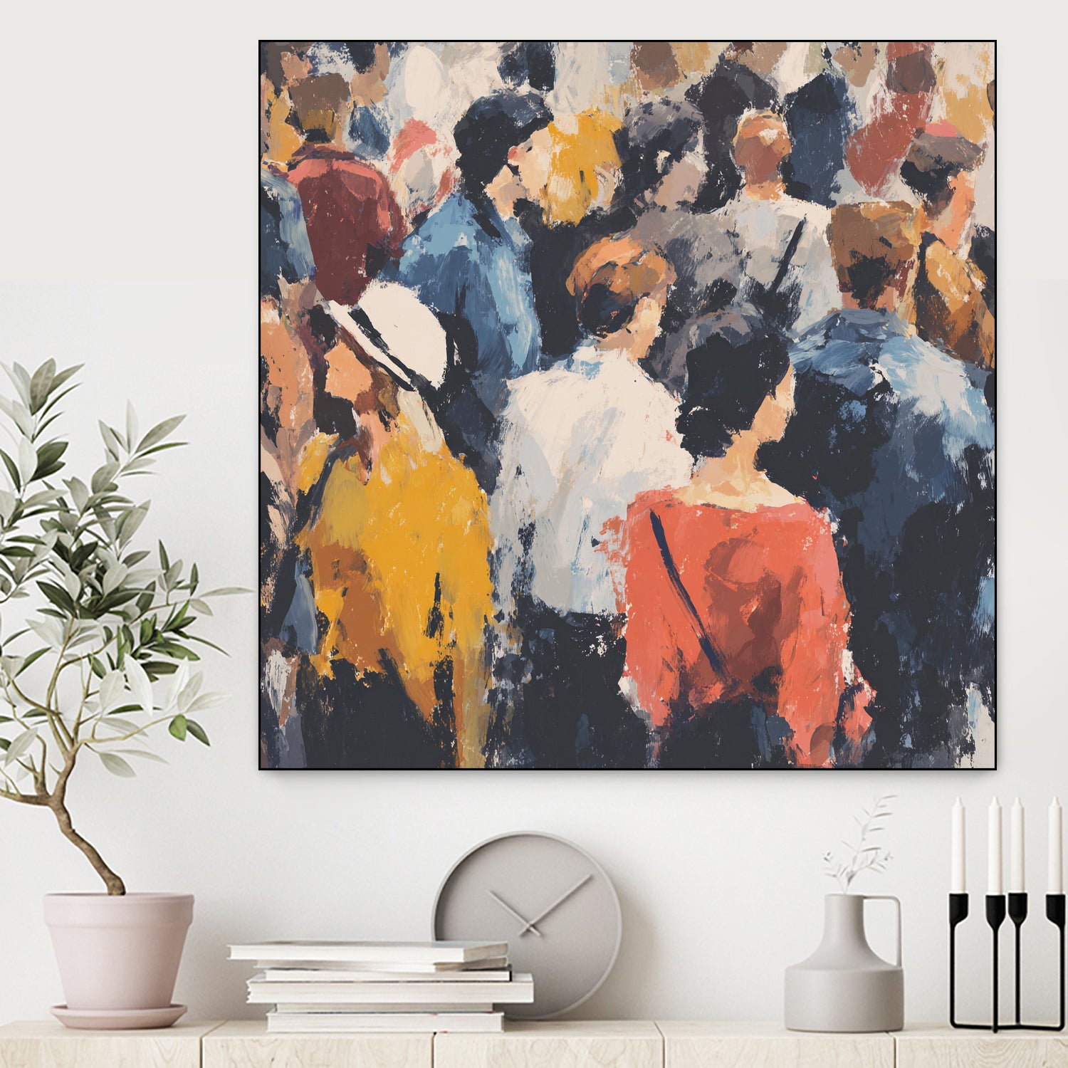 Faces in the Crowd II by Walker Noble on GIANT ART - figurative fashion other