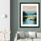 Morning on The Lake I by Paula Freeman on GIANT ART - landscapes seascapes lakes rivers