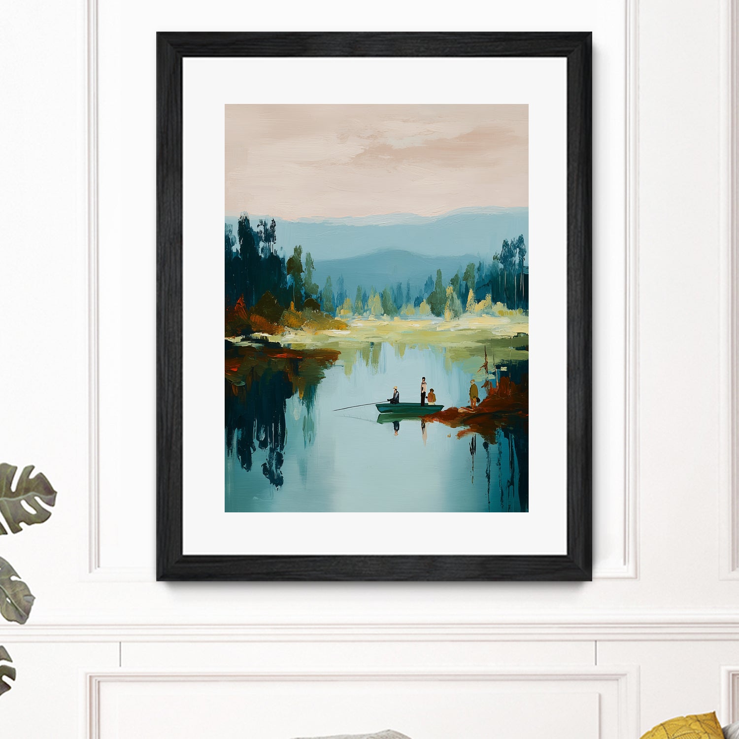 Morning on The Lake I by Paula Freeman on GIANT ART - landscapes seascapes lakes rivers