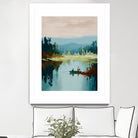 Morning on The Lake I by Paula Freeman on GIANT ART - landscapes seascapes lakes rivers