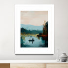 Morning on The Lake II by Paula Freeman on GIANT ART - landscapes seascapes lakes rivers