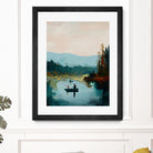 Morning on The Lake II by Paula Freeman on GIANT ART - landscapes seascapes lakes rivers