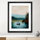 Morning on The Lake II by Paula Freeman on GIANT ART - landscapes seascapes lakes rivers
